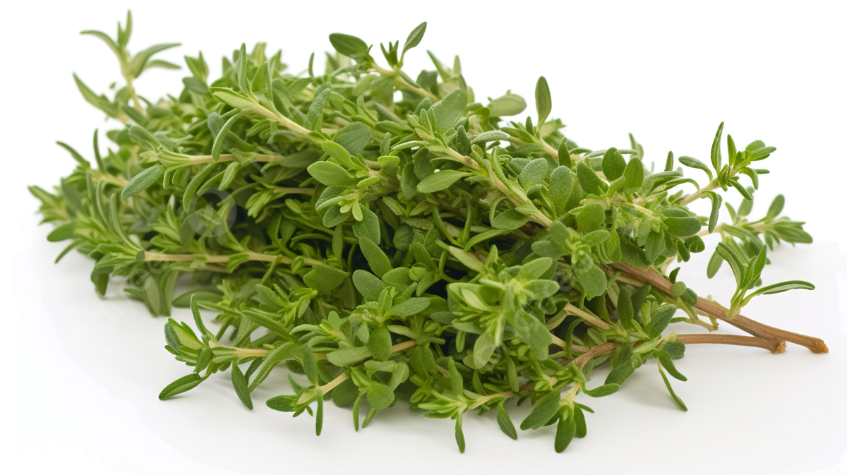 தைம் pngtree close up of fresh thyme on a white background picture image 2659917